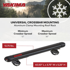 Yakima FatCat EVO universal mounting system fits most roof racks