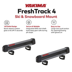FreshTrack 4 carries up to four skis for quick mountain adventures