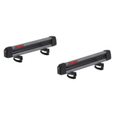 Yakima FreshTrack 4 mounted on car roof for secure family ski trips
