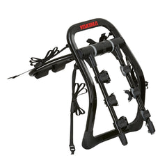Yakima FullBack 3 on car with bikes securely mounted for travel