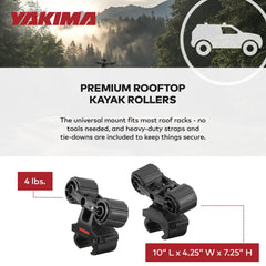Yakima HandRoll tool-free installation saves time mounting on crossbars.