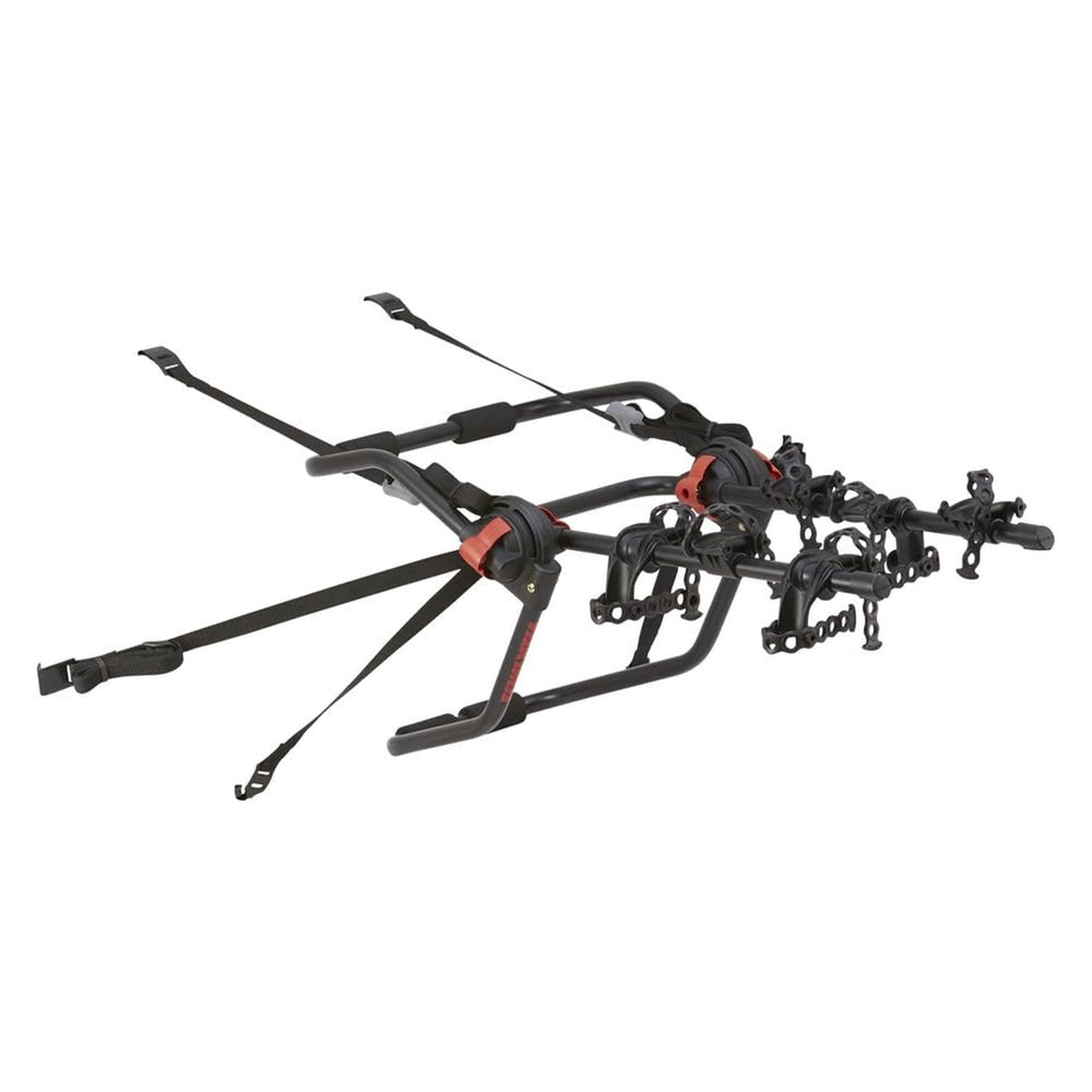 Yakima Hangout 2 Bike Rack installation demonstrates quick trigger hub system for fast setup.