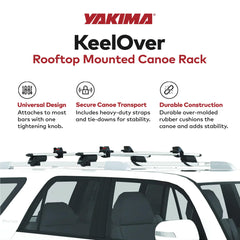 Universal crossbar fit for round, square, and factory racks.