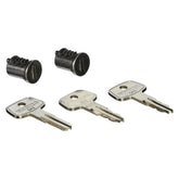 Yakima SKS lock cores front view for secure gear on racks