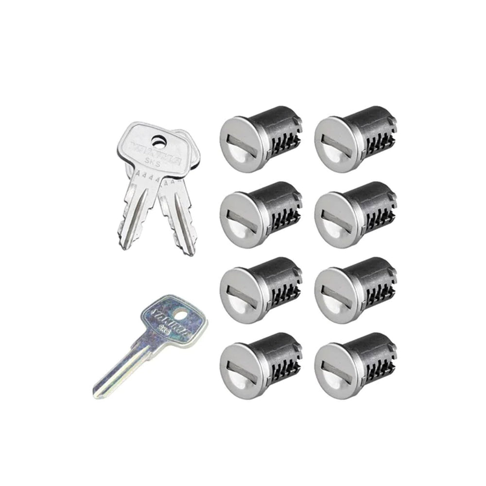 Yakima SKS lock cores 8-pack with keys secured for lockable accessories