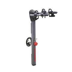 Yakima SpareRide rear view showing 2-bike rack on a spare for universal compatibility