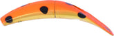 Yakima SPINFISH Troll Plug in gold rotten color ready for UV trolling and bite attraction.