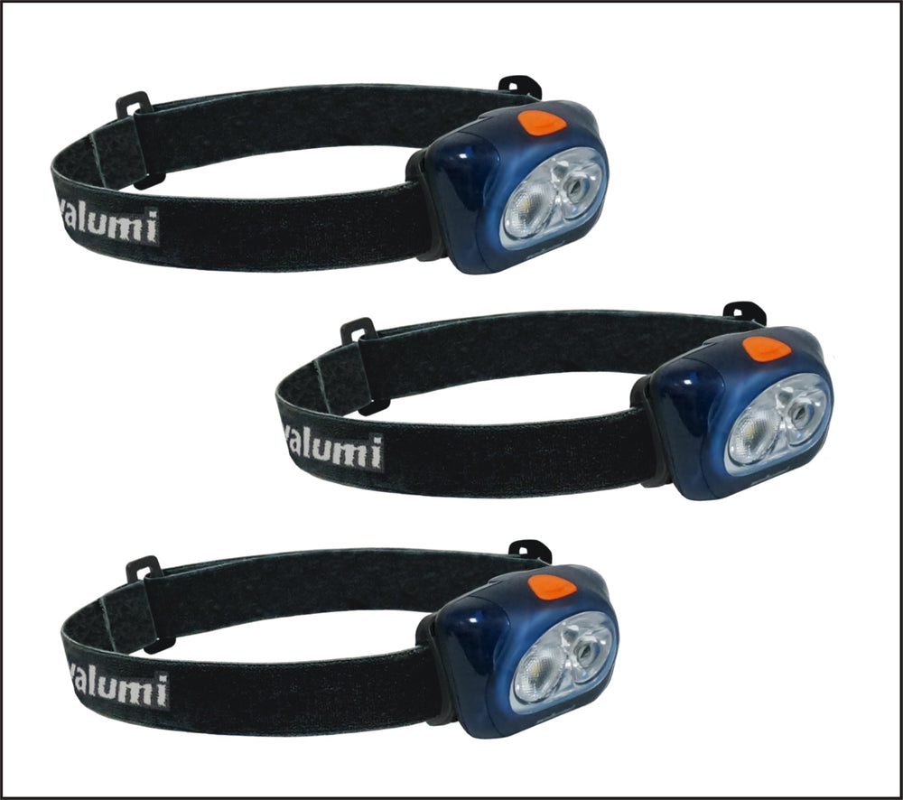 Yalumi Spark Pro headlamp worn on head for hands-free illumination on outdoor adventures.