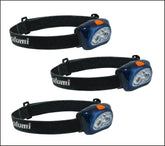 Yalumi Spark Pro headlamp worn on head for hands-free illumination on outdoor adventures.