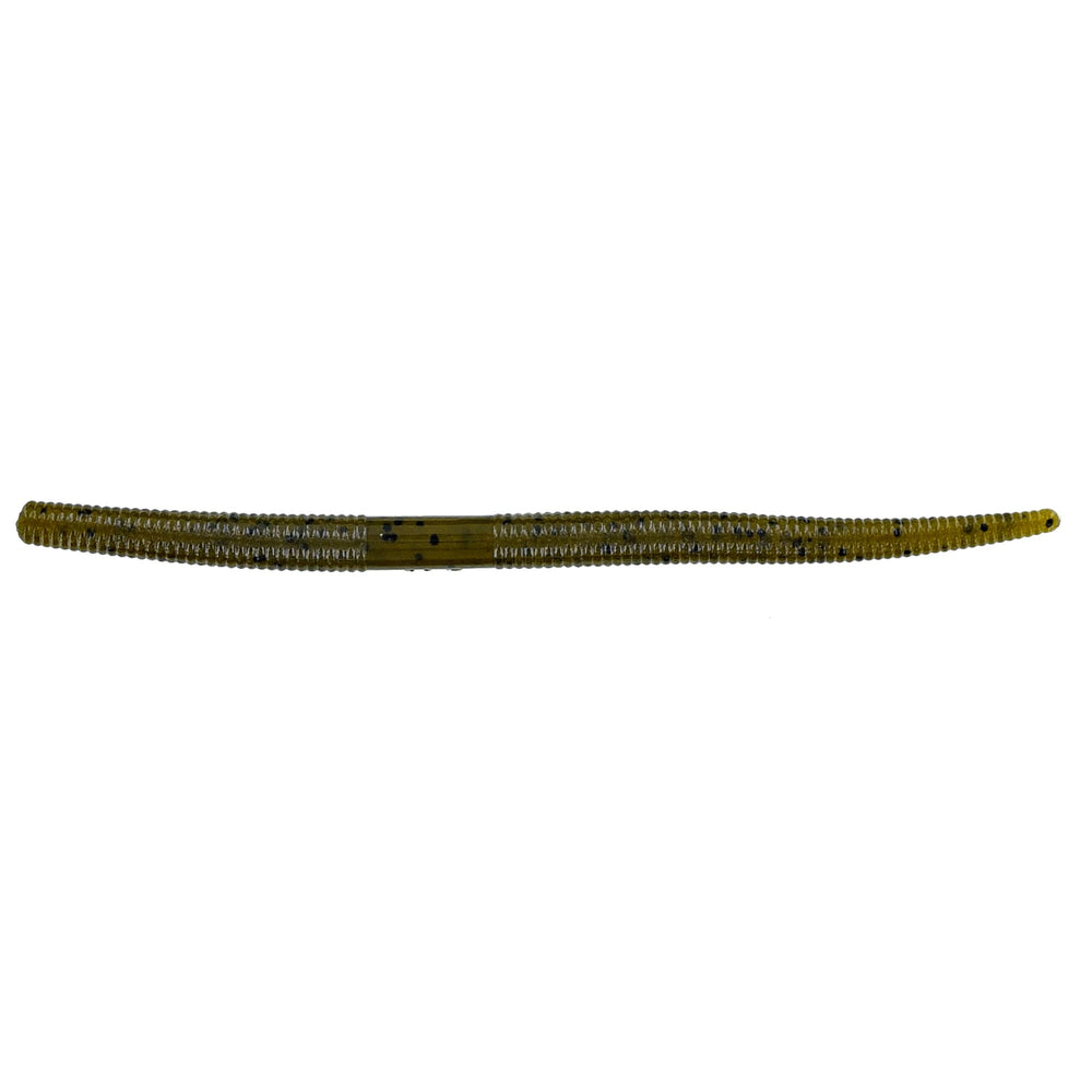 Yamamoto 5in Thin Senko Green Pumpkin with Large Black Flake for finesse fishing