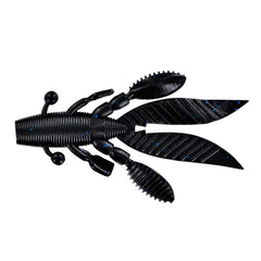 Yamamoto Flappin' Hog black-blue flake lure for flipping into heavy cover.