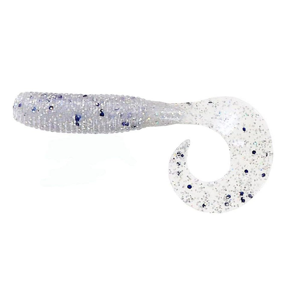 Yamamoto Gary 4-inch grub in blue pearl with hologram accents
