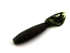 Yamamoto Fat Ika 4-Inch Watermelon Black Red Flake, ideal for deep-water bass targeting.