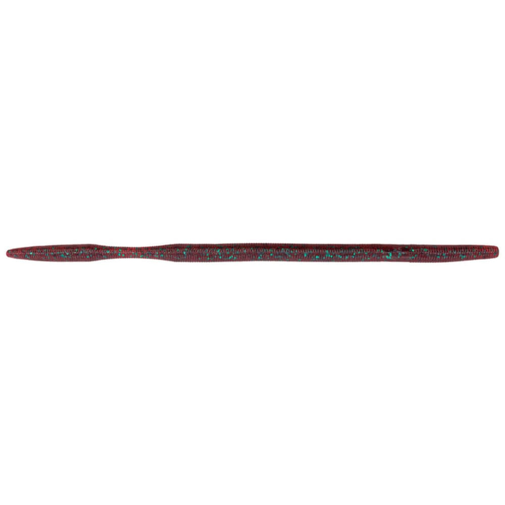 Yamamoto OKI Worm 10in Floater Redbug showing lifelike action for bass.