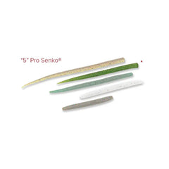 Yamamoto Pro Senko in Green Pumpkin with large flake; versatile stickbait for drop shot and Texas rigs.