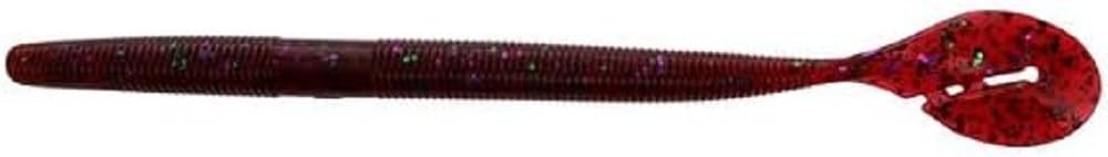 Yamamoto 7-inch Speed Senko Plum Candy 7-pack lure for bass fishing, versatile rigging options.