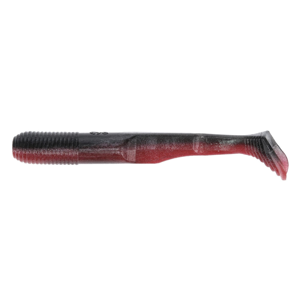 Yamamoto Swimming Senko 3.5-inch Red Shad paddle tail lure entices bites in small forage situations