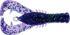Yamamoto Yama Craw Purple with Emerald Flake, a floating craw trailer ideal for slow, lifelike jigging