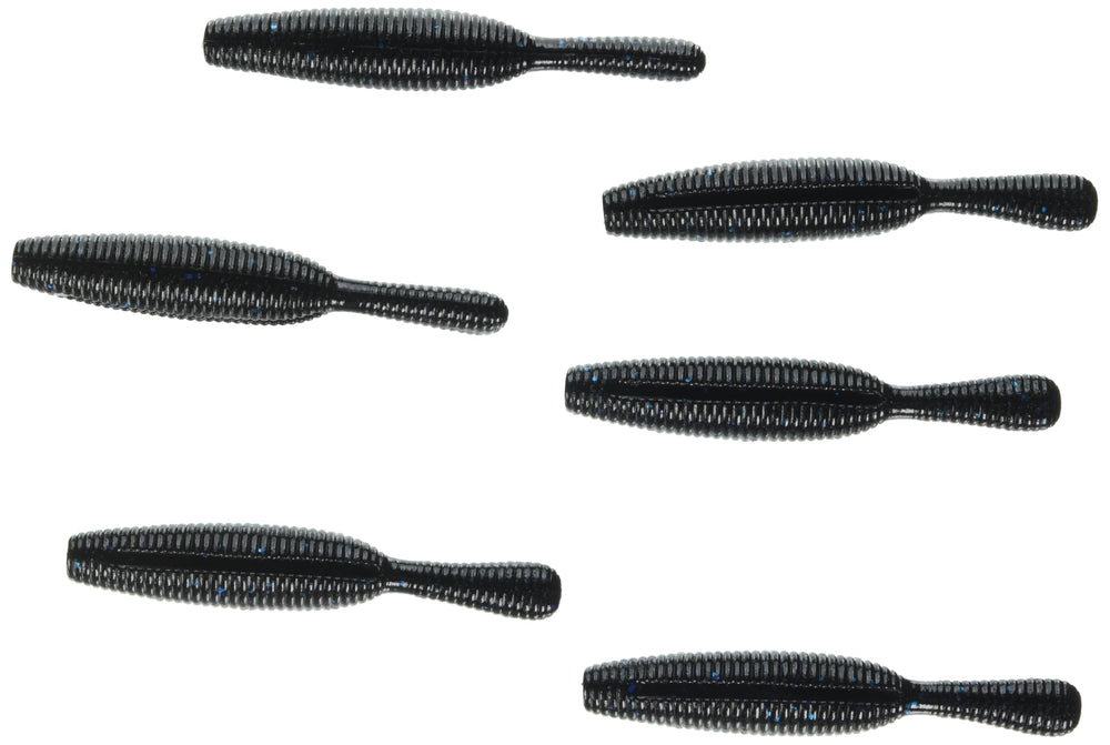 Yamamoto Yamatanuki 4.25-inch lure with black body and blue flakes for versatile casting