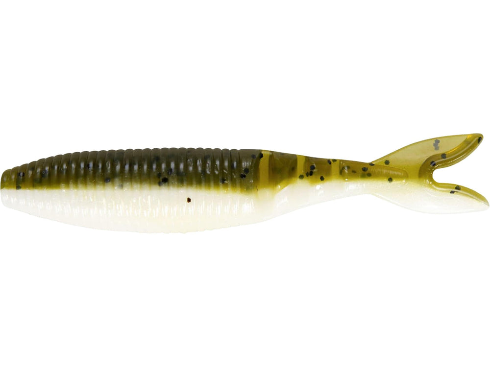 Yamamoto Zako Slim green pumpkin with black and white accents, ideal for Ned rigs and finesse presentations.