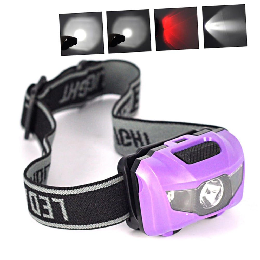 Yardenfun waterproof headlamp front view with 120 lumens for clear night visibility.