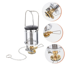 Yardwe propane lantern emits warm ambient light for cozy campsite evenings.