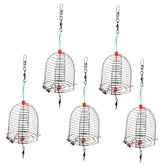 YARNOW bait cage metal 5pc set ready for versatile fishing tasks