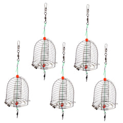 YARNOW bait cage metal 5pc set ready for versatile fishing tasks