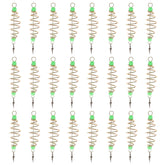 YARNOW luminous bead spring bait cage in olive shape improves night visibility for baiting