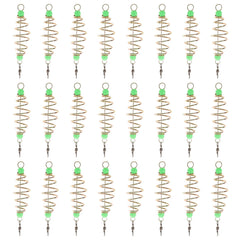YARNOW luminous bead spring bait cage in olive shape improves night visibility for baiting