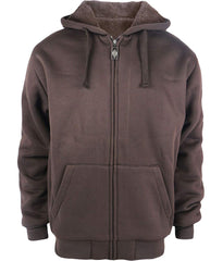 Yasumond men's sherpa-lined hoodie front view for cold commutes and cozy warmth