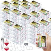 yasuwekik mini fishing kits box shows compact portability for outdoor trips