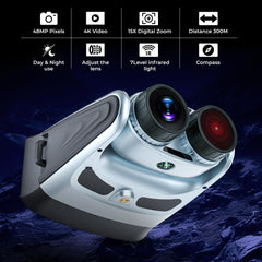 Yatashi Night Vision Goggles rotatable 180-degree lens for flexible viewing