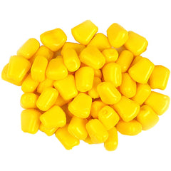 YATROUYS 100pcs fake corn soft bait close-up, yellow silicone carp lure