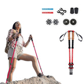 Yatta Life Adventure Pro trekking poles with anti-slip grip for stable footing on rugged trails