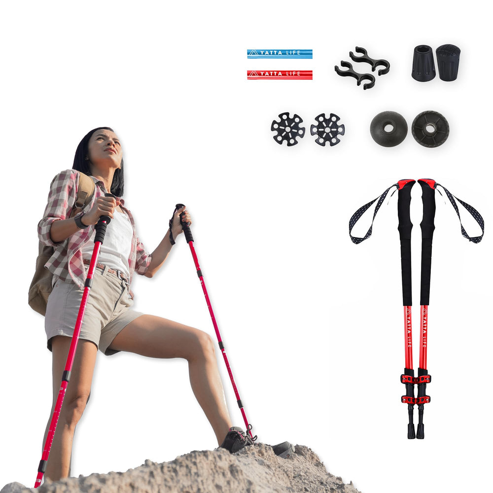 Yatta Life Adventure Pro trekking poles with anti-slip grip for secure hiking