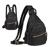 YAZEKOUS crossbody sling bag front view for daily carry.