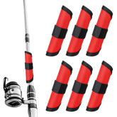 YBEATY 6 Pcs Fishing Lure Covers in Red and Black