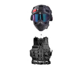 YBJMSFA MICH airsoft helmet view shows a secure, adjustable fit for various head sizes.