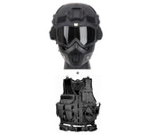 YBJMSFA MICH helmet side view showing durable ABS protection for airsoft training.