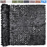 Yeacool camo netting foldable black design offers compact concealment for portable hunting setups.