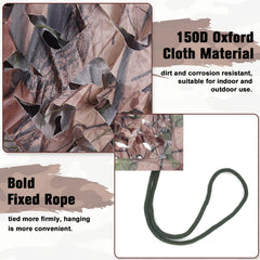 Yeacool camo netting folded for storage shows portability and lightweight design