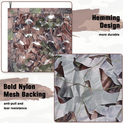 Yeacool camo netting 10x13ft setup demonstrates easy coverage for duck blinds