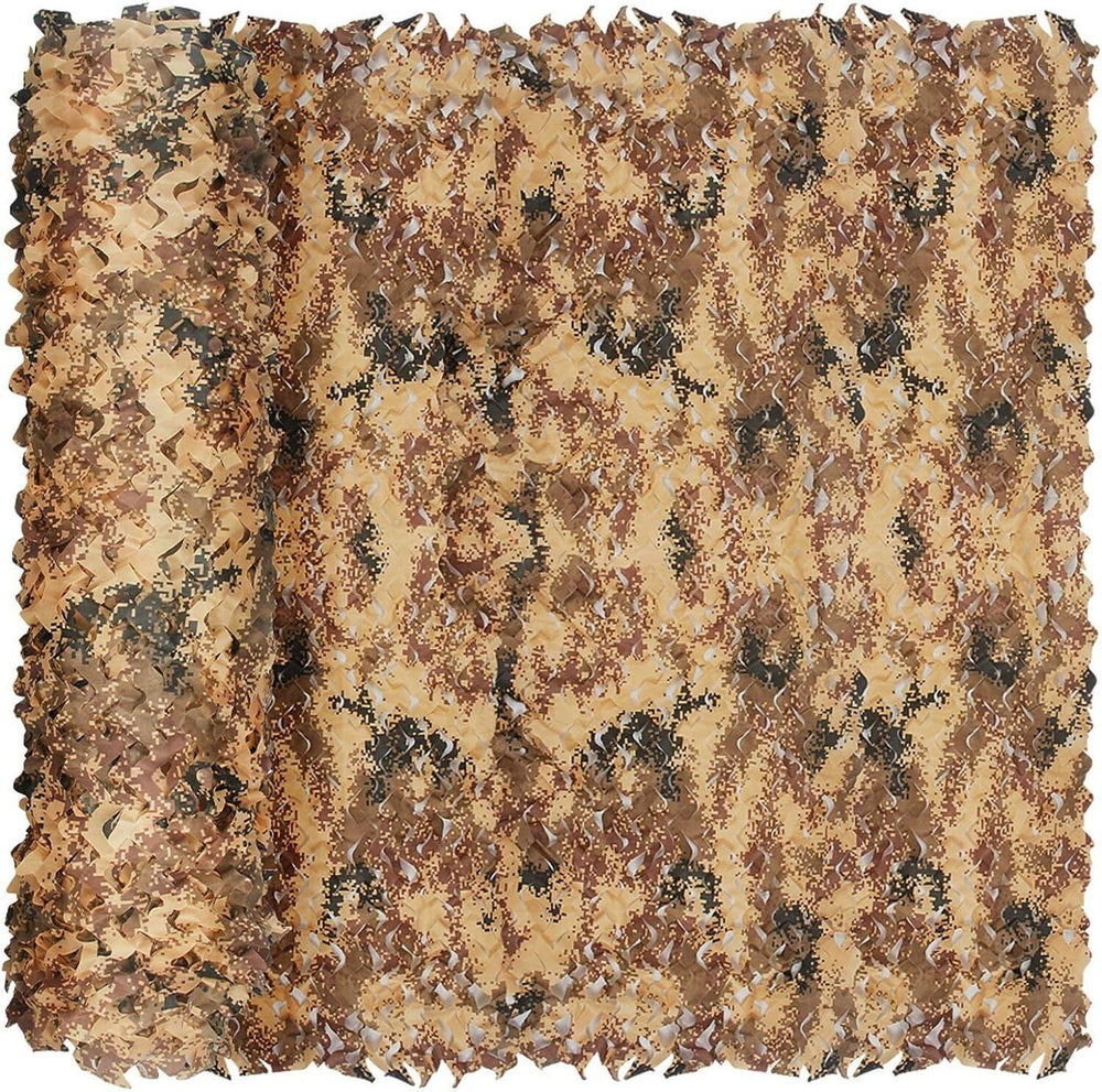 Yeacool Desert Camo Netting unfolded for wide outdoor coverage