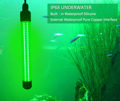 IP68 waterproof submersible LED fishing light in silicone-sealed housing