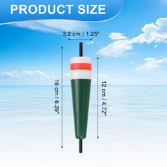 YELARXI 6.3in popping float side view highlights weight-forward balance.
