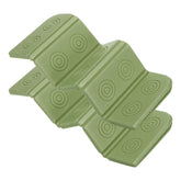 YELARXI folding foam mat 14x10 green, ideal for camping comfort on uneven ground.