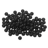YELARXI holographic beads for 4mm black beads attract fish with reflective surface.