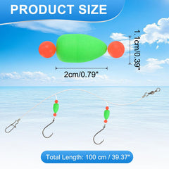 YELARXI green slip bobber offers long casting and stable tracking.