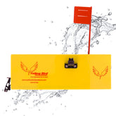 Yellow Bird planer board 10-inch left side on water for trolling depth control